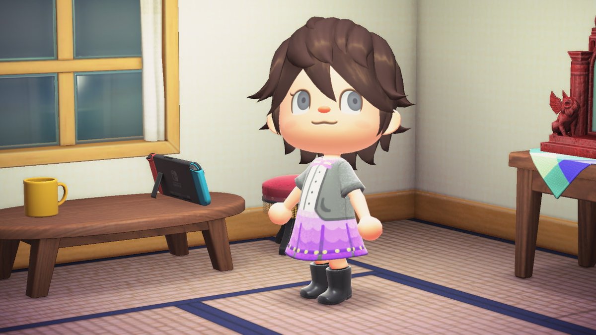 an image of an animal crossing character wearing the seiko 2 design
